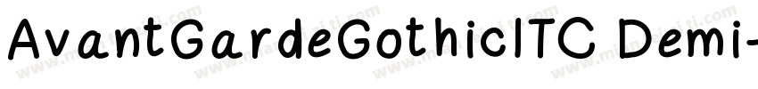 AvantGardeGothicITC Demi字体转换